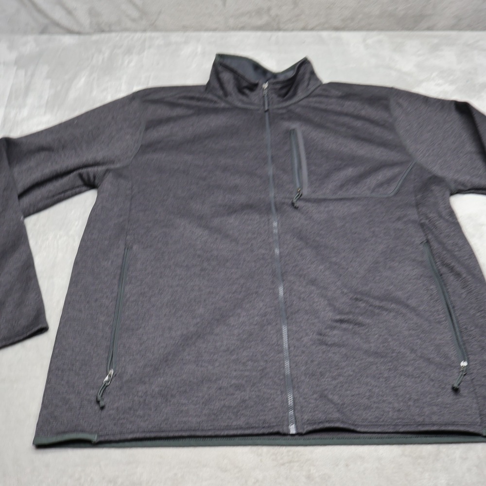 North Face Jacket Mens XL Black Skyline Full Zip Fleece Outdoor Hiking LOGO